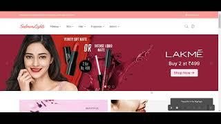 Ecommerce Website | Cosmetic Website | SalmonLights | LARAVEL, MYSQL