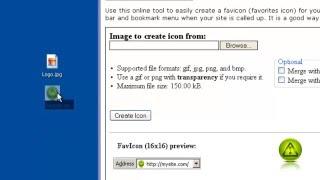 How to Create and upload a Favicon.ico