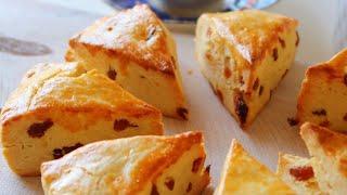 Sultana Scones Easy Recipe 葡萄干司康，好吃