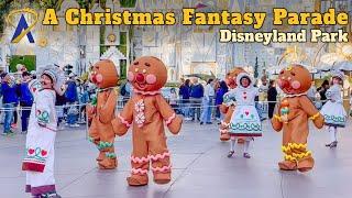 A Christmas Fantasy Parade at Disneyland Park with Santa, Mickey, Minnie and More