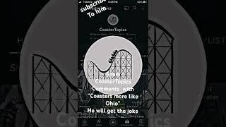 Sorry CoasterTopics… #timmy #rollercoaster #funny #coasters @Coastertopics