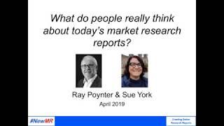 What do people really think about today’s market research reports?