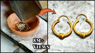 24K Gold Earrings Making | Proof of 24K Gold Jewellery Making - Gold Smith Jack