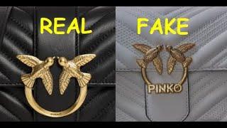 Pinko bag real vs fake. How to spot fake Pinko love handbag