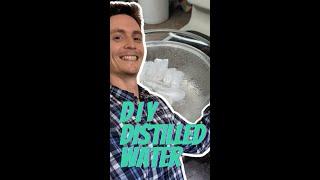 DIY HOW TO Make Distilled Water at Home (Cheap, Quick & Easy) #shorts