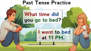 English Conversation Practice - Level 1 | Past Tense Practice | English Speaking Practice