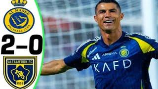 CRISTIANO RONALDO is Back | Al-Taawon vs Al-Nassr 0-2 Highlights & Goals - Saudi Cup 2024