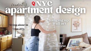 Decorating my New York City apartment *WALL DECOR* (doesn't go as planned...)