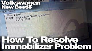 New Beetle: How To - Engine Start Blocked by Immobilizer (P1570)