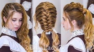 Прически в школу.Прически на 1 сентября.Hairstyle for school