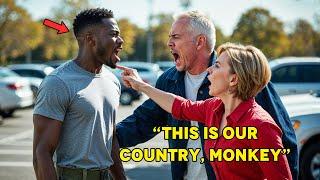 Racist Couple ATTACKS Black Navy Seal Over Parking Spot, 7 Minutes Later Karma Strikes