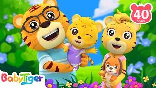 Family Songs Compilation | Skidamarink | My Family  & More BabyTiger Animal Songs & Nursery Rhymes