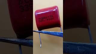 Polyester Film Capacitor 335j 400v...#shorts #electronics #capacitor #technical #techtips #ytshorts