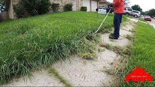 Customer Wanted a Special Type Of Service On His Really OVERGROWN Yard