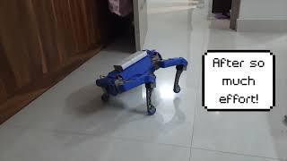 Robot Dog finally walks #spotmicro #quadruped #shorts