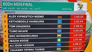 NGENO  1:45.02 | DOUALA 24 - 23rd CAA African Athletics Senior Championships / Men’s 800m Final