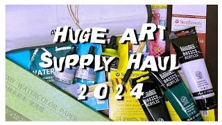 EPIC Art Supply Haul (YOU WONT BELIEVE WHAT I GOT!) 2024