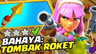 GAMPANG BANGET! TANTANGAN BAHAYA: TOMBAK ROKET CUMA 1X SERANG | CLASH OF CLANS