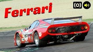 2x Ferrari 512BB LM in action at the Imola Circuit - Flat-12 Pure Engine Sound!