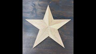 How to make wood star shown in under 60secs