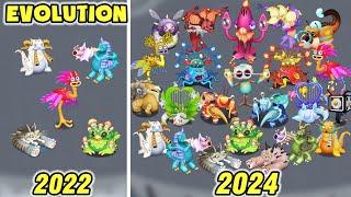 Mythical Island Evolution & Full Songs (All Common, Rare & Epic) - My Singing Monsters