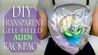 DIY 90's Transparent Alien backpack