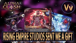 Alpha Clash: Rising Empire Studios Sent me some Goodies, Including their New Set "Genesis Returns"