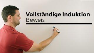 Beweis durch vollständige Induktion, Prinzip der vollst. Induk., mit Beispiel | Mathe by Daniel Jung