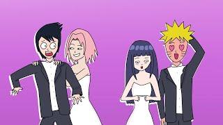 funny summary of stupid marriages in naruto - parody animation