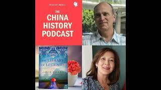 Laszlo discusses historical novels with author, Janie Chang