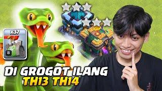 SESAKIT INI DIGROGOTIN SAMPE HANGUS TH13 DAN TH14 - COC Indonesia