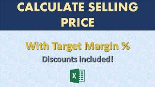How to calculate selling price with cost and margin (Discount and Rebate included)