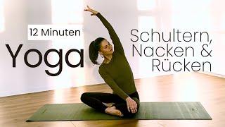 Rücken Yoga für Schultern, Nacken & oberen Rücken | Übungen gegen Verspannungen & Rückenschmerzen