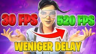 GARANTIERT MEHR FPS und WENIGER INPUT DELAY in FORTNITE COMPETITIVE mit DIESEN EINSTELLUNGEN 