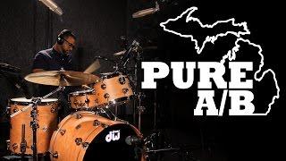 DW PURE A/B - Maple, Birch, Cherry, Oak (DRUMS ONLY PLAYLIST in description)