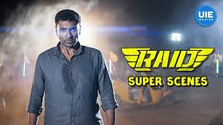 Raid Movie Super Scenes | Vikram Prabhu's stern warning to Daali as the fearless cop | Vikram Prabhu