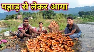 पहाड़ से लेकर आया हल्दी बेचने के लिए। Pahadi Lifestyle Vlog | Basan Family Vlogs