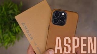 Andar Aspen for the iPhone 15 Pro Max - BEST Leather Case!