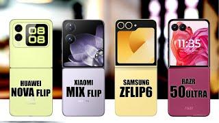 Huawei nova Flip vs Xiaomi Mix Flip vs Samsung Galaxy Z Flip6 VS Motorola Razr 50 Ultra