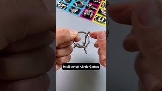 Hanayama Puzzle, Metal puzzle solution | Metal puzzle P123 #metalpuzzle  #puzzles #shorts