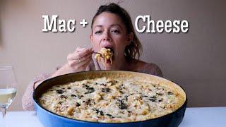 Brown Butter French Onion Soup Mac + Cheese MUKBANG + Recipe!