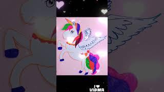 Unicorn chart paper making #drawing #artandcraft #lucky ##colurfulcreations #reachtheworld #wingsart