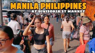 Manila Philippines-walking tour around divisoria manila [4k]