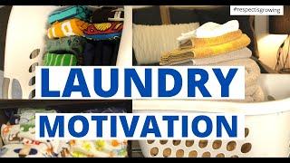 Laundry Motivation 2021 - All Day Laundry Routine - Stay at Home Mom, Family of Three