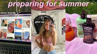 preparing for summer  vision boards, tanning, and glow up routine