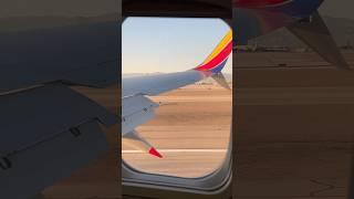 Sunset landing in Las Vegas on October 19, 2023 from Denver #aviation #boeing737 #southwest