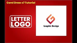 Corel Draw x7 Logo Designing Tutorial || Creative G Letter Logo Design