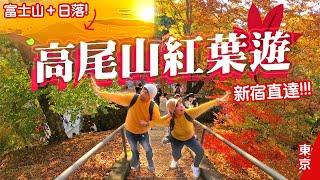 東京高尾山紅葉1日遊新宿直達｜超驚喜!! 見到富士山&日落絕景feat. BASE FOOD (2022年11月12日) #日本旅遊 #東京 #高尾山