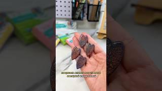 Серьги гвоздики из полимерной глины #своимируками #полимернаяглина #украшения