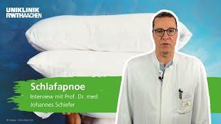 Schlafapnoe: Interview mit Prof. Dr. med. Johannes Schiefer